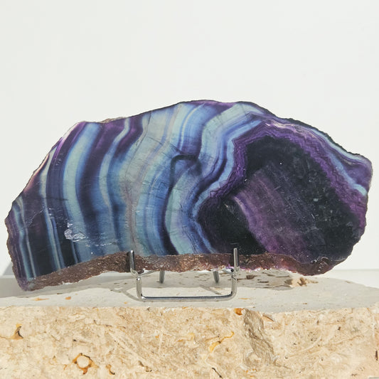 Rainbow Fluorite Slab