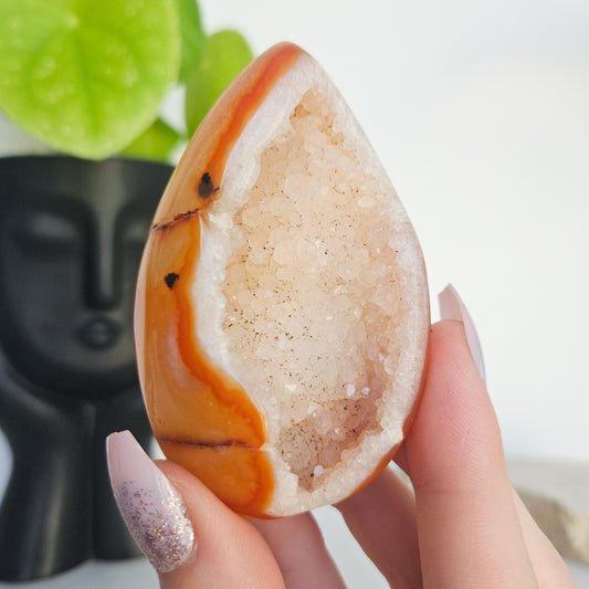 Druzy Carnelian Egg