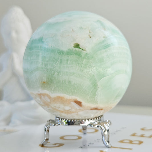 Caribbean Calcite Sphere - RARE