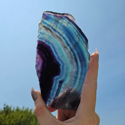 Rainbow Fluorite Slab