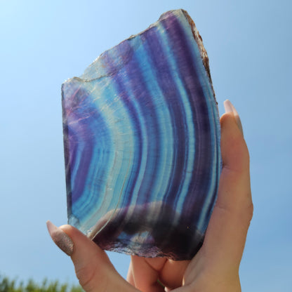 Rainbow Fluorite Slab