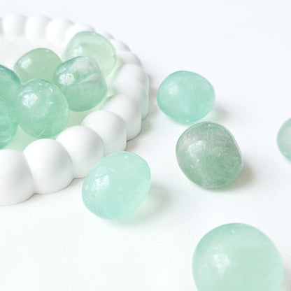 Green Fluorite Tumbled Stones