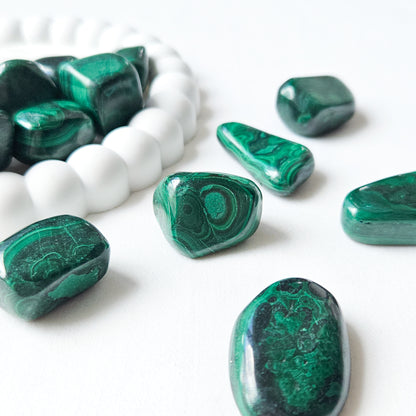 Malachite Tumbled Stones