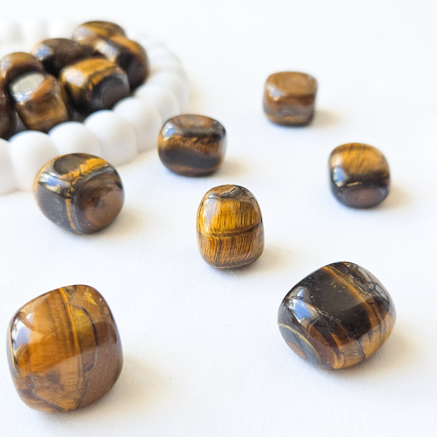 Tigers Eye Tumbled Stones