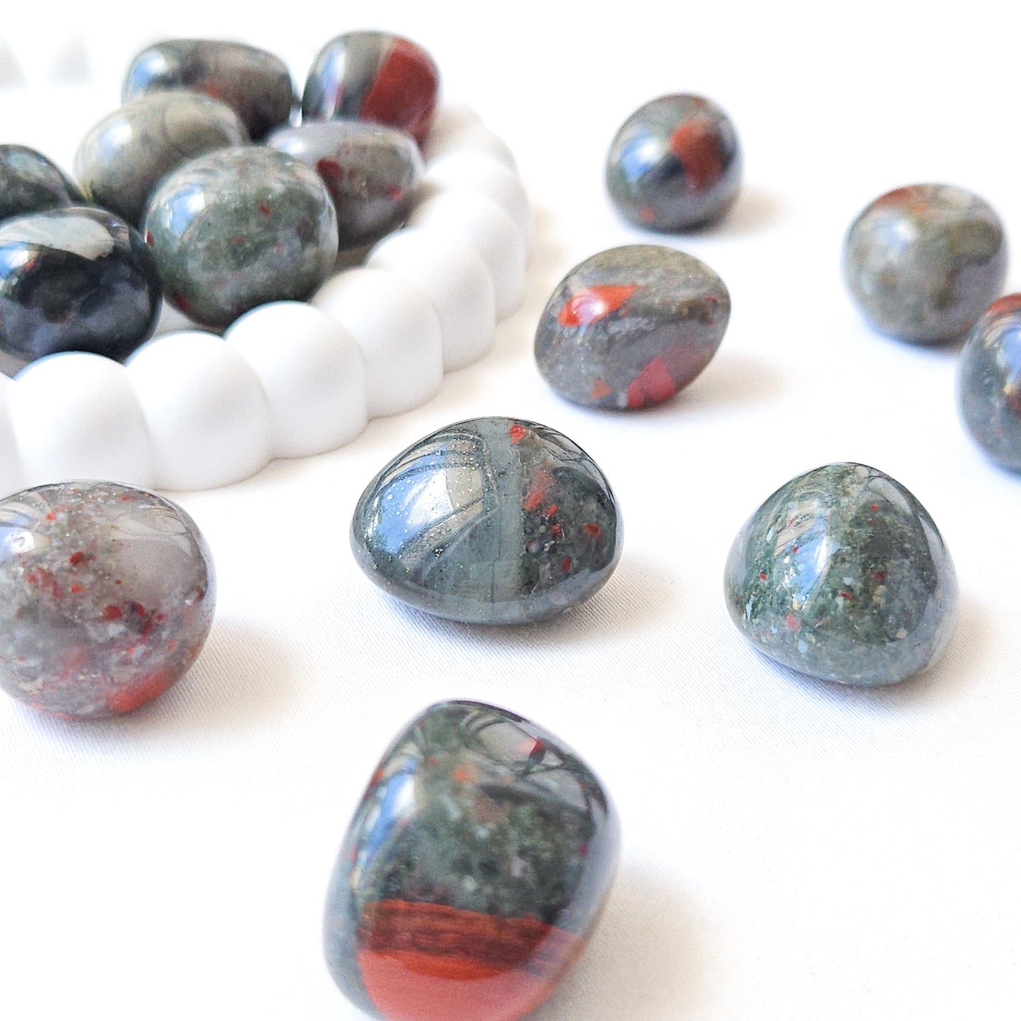 African Bloodstone Tumbled Stones