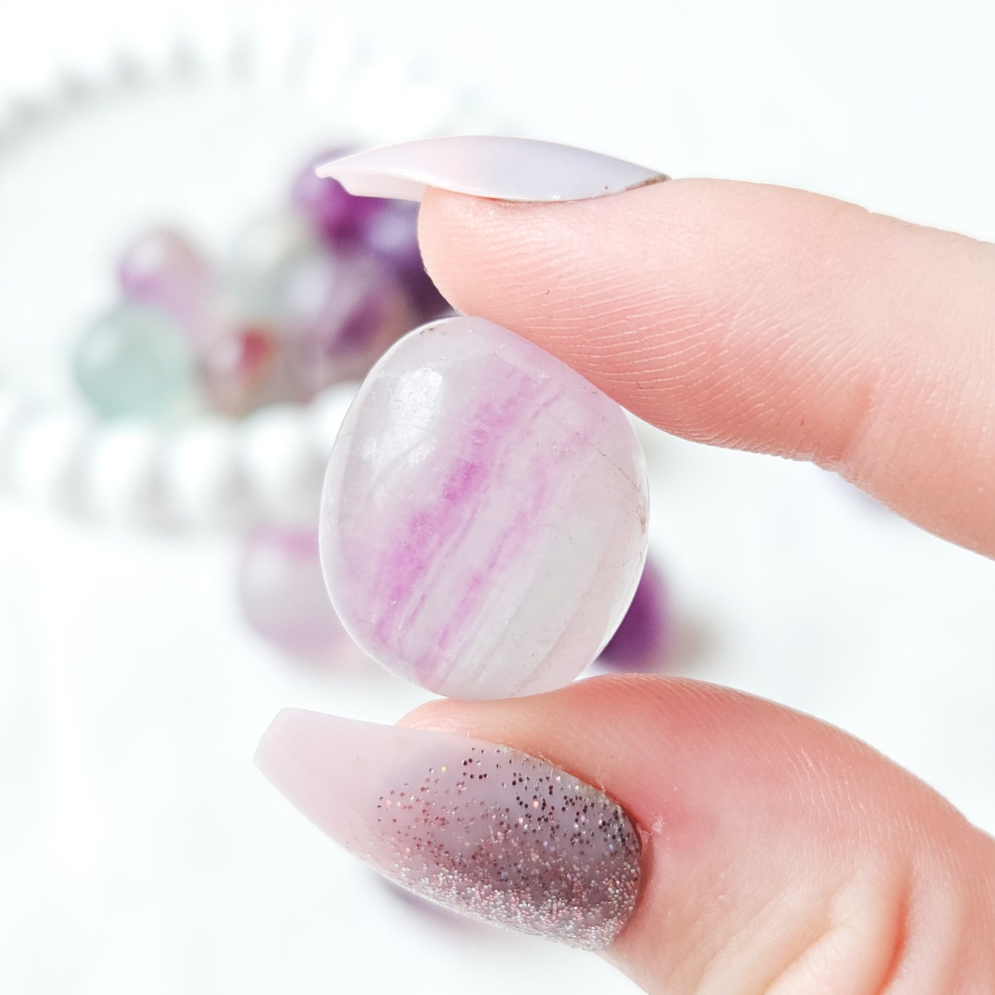 Rainbow Fluorite Tumbled Stones