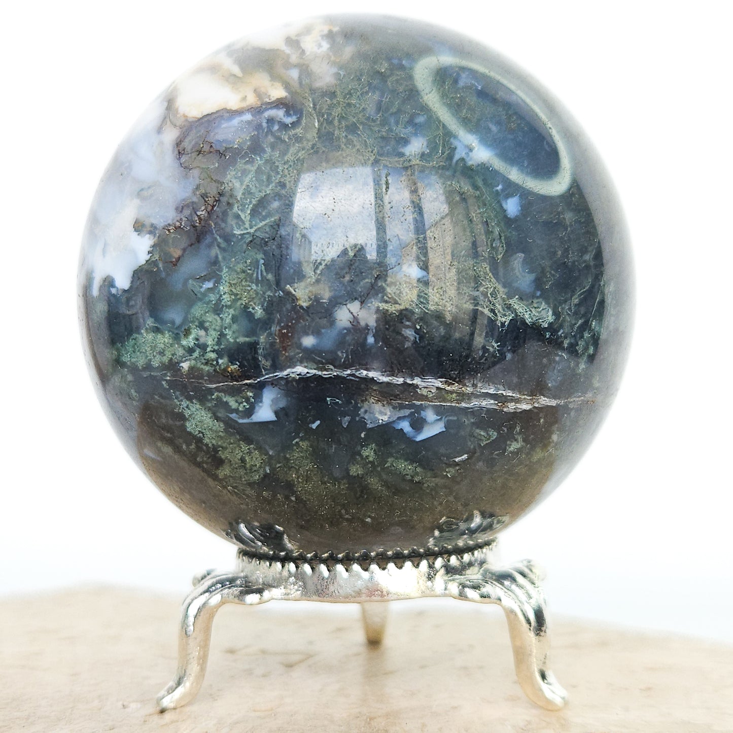 Moss Agate Sphere