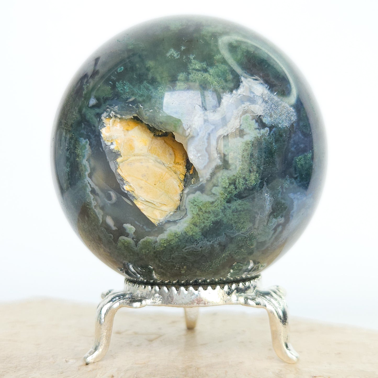 Moss Agate Sphere