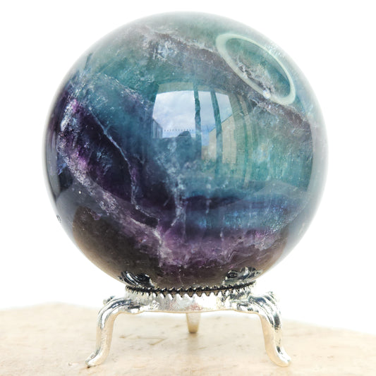 Rainbow Fluorite Sphere