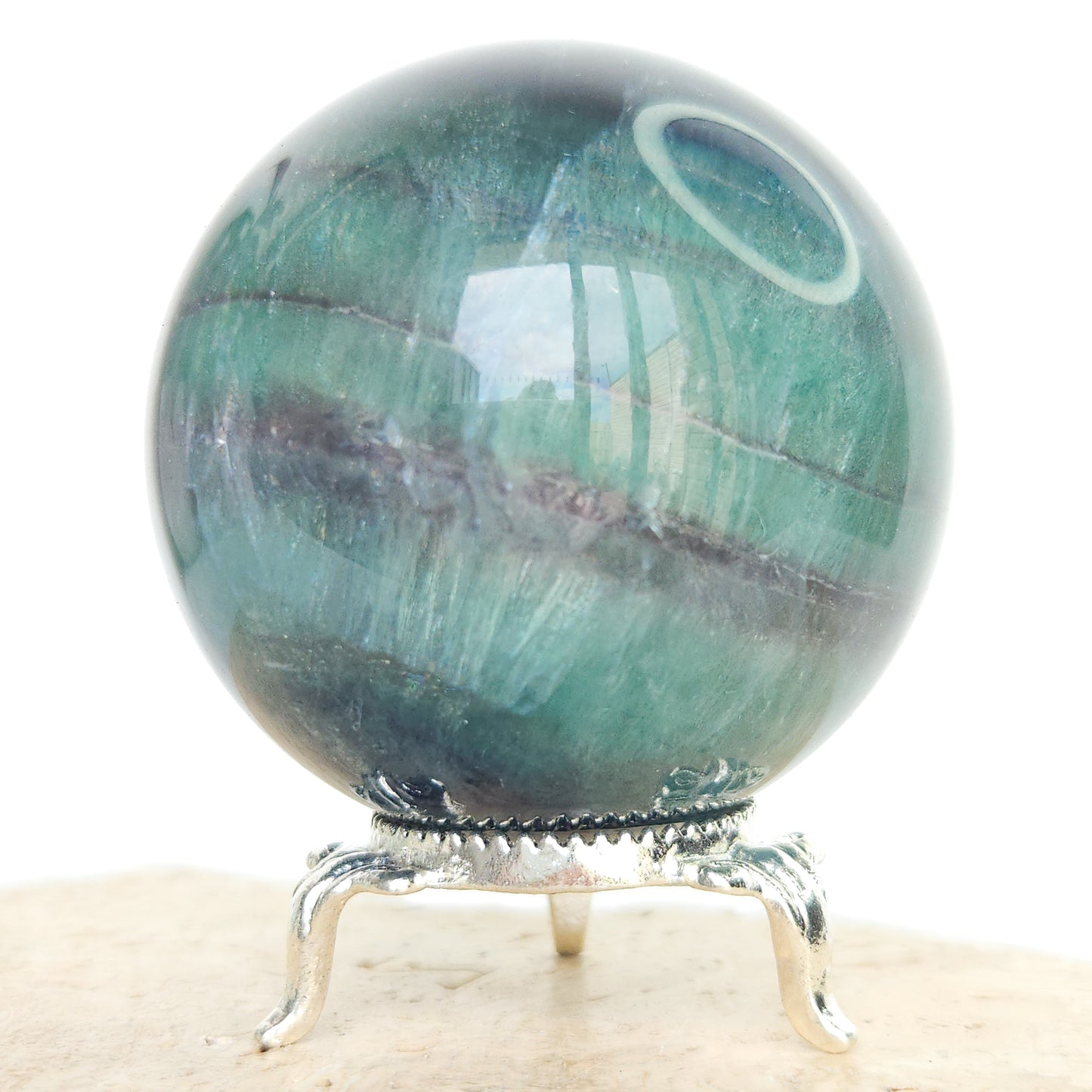 Rainbow Fluorite Sphere