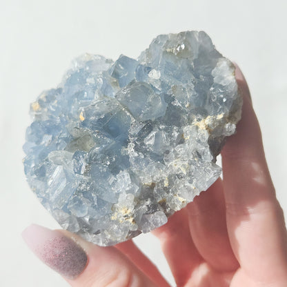 Celestite Cluster - DAMAGED