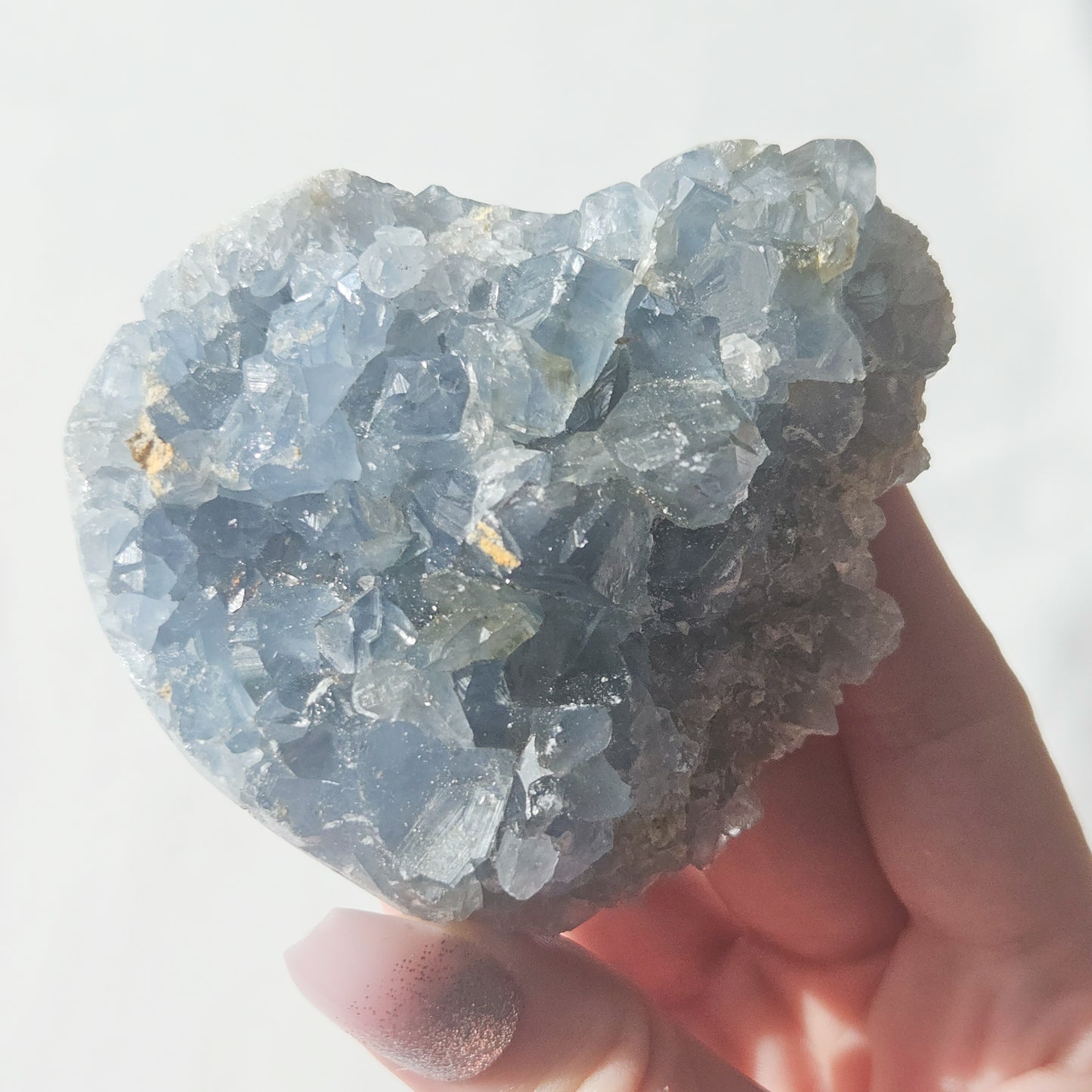 Celestite Cluster - DAMAGED