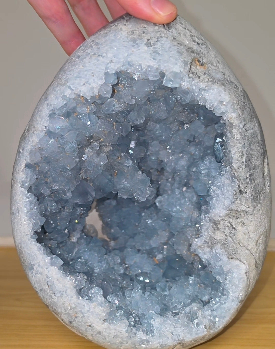 Celestite Geode Egg