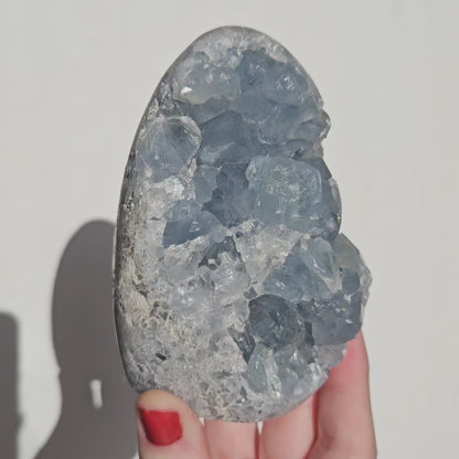 Celestite Cluster Standing Freeform