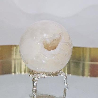 Druzy Snow Agate Sphere