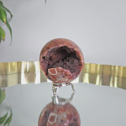 Pink Crazy Lace Agate Sphere