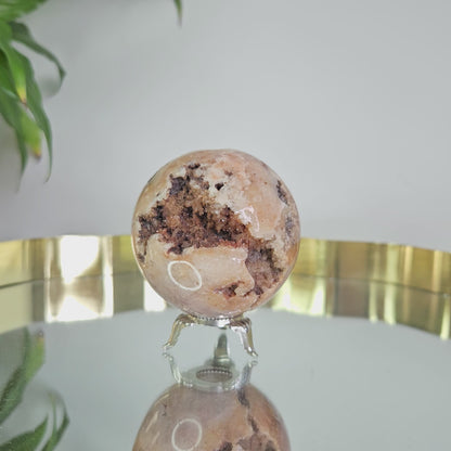 Pink Crazy Lace Agate Sphere