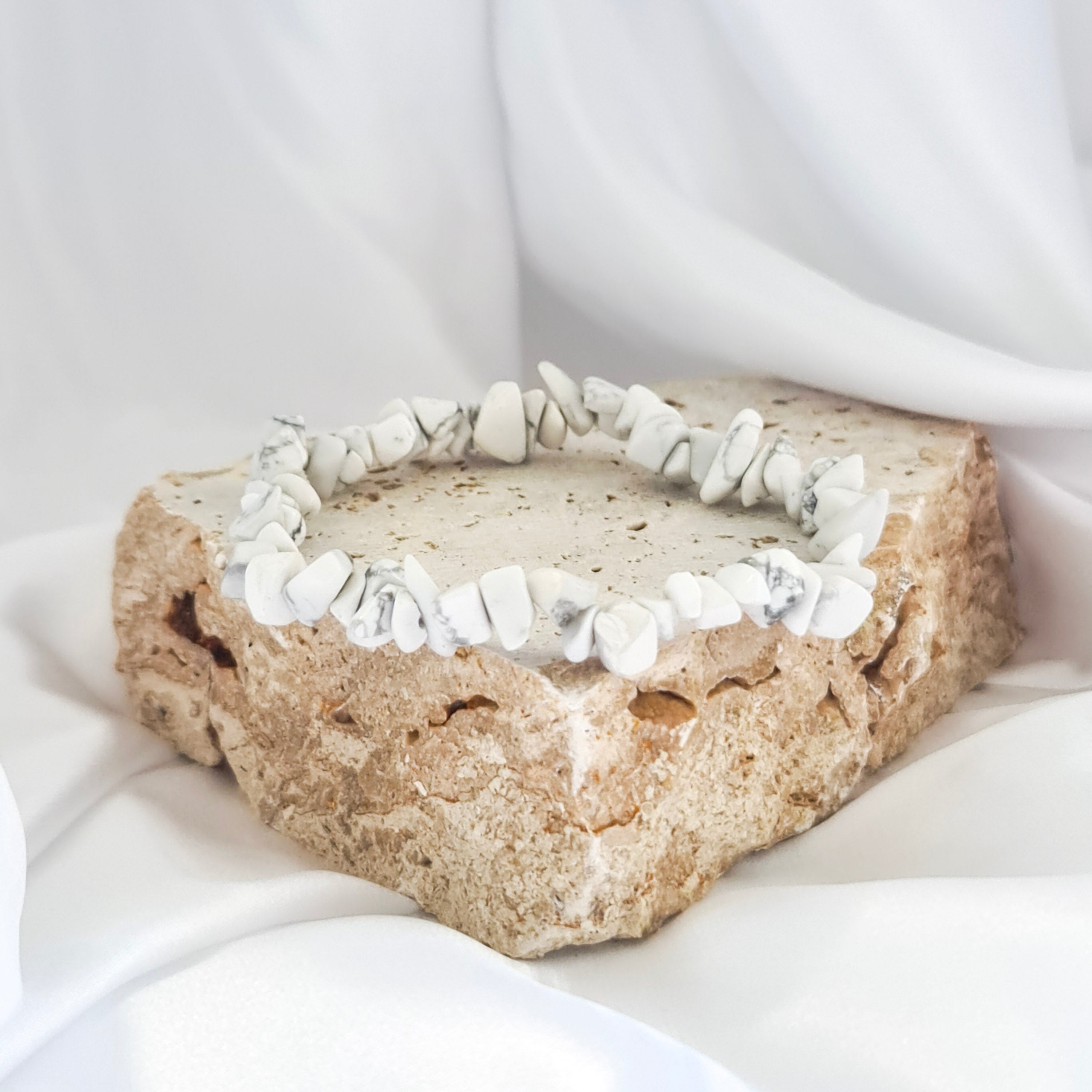 Howlite Chip Bracelet | Celestial Stones Australia – Celestial Crystals