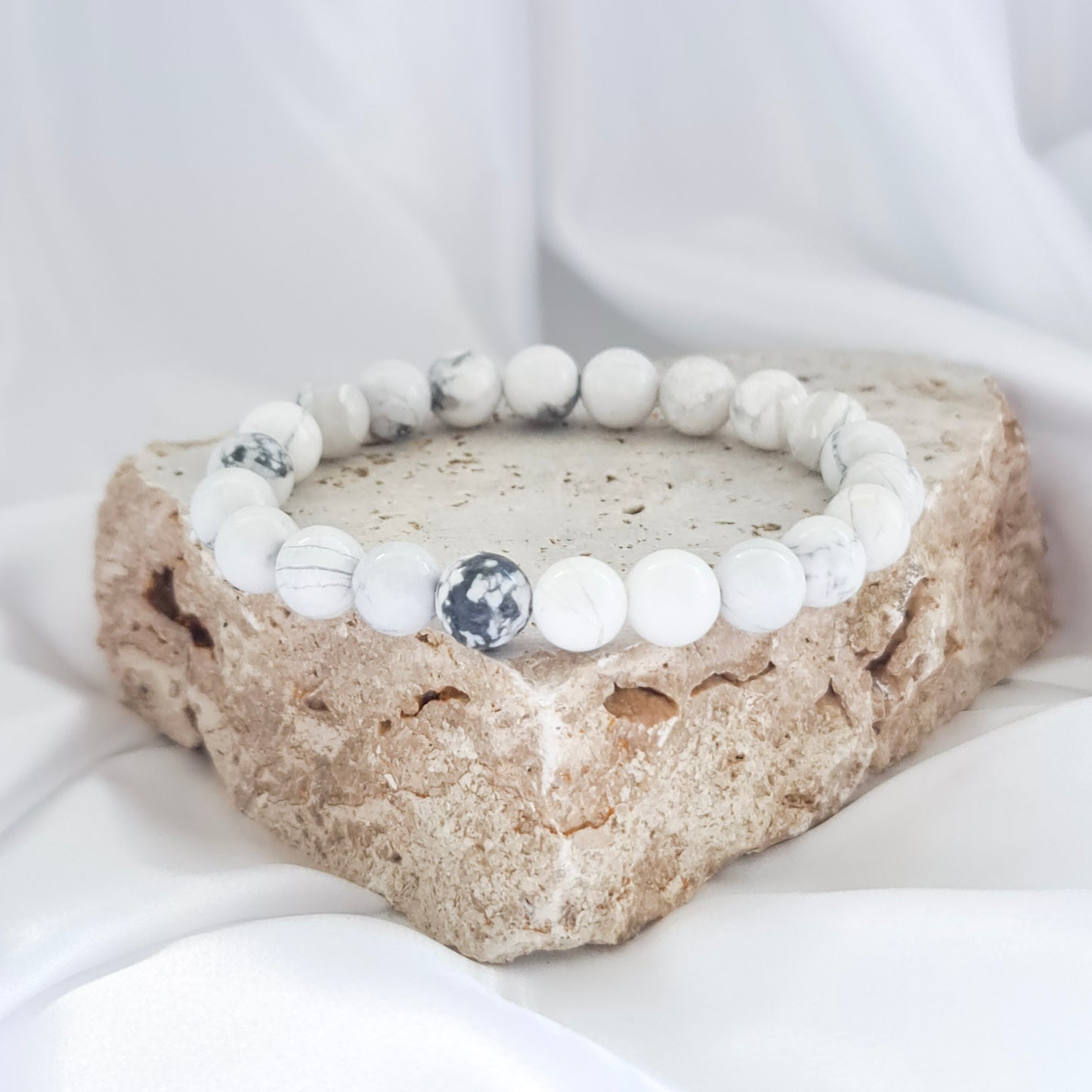 Howlite Beaded Bracelet