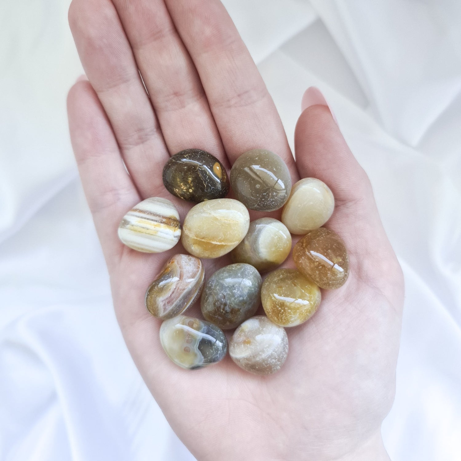 Crystal Agate Tumbled Stones