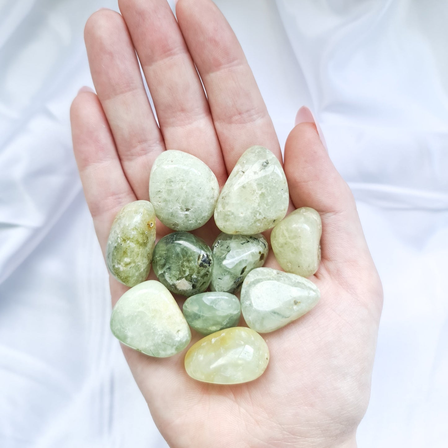 Prehnite Tumbled Stones