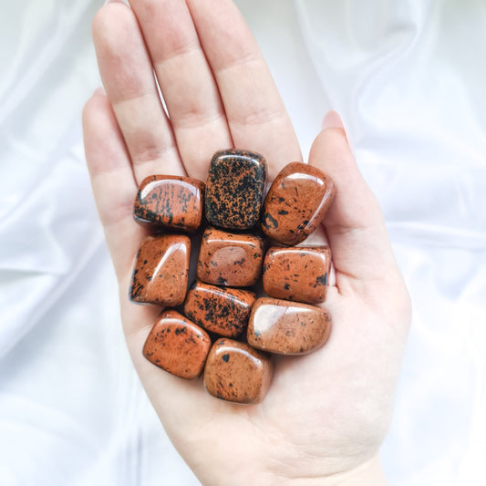 Mahogany Obsidian Tumbled Stones