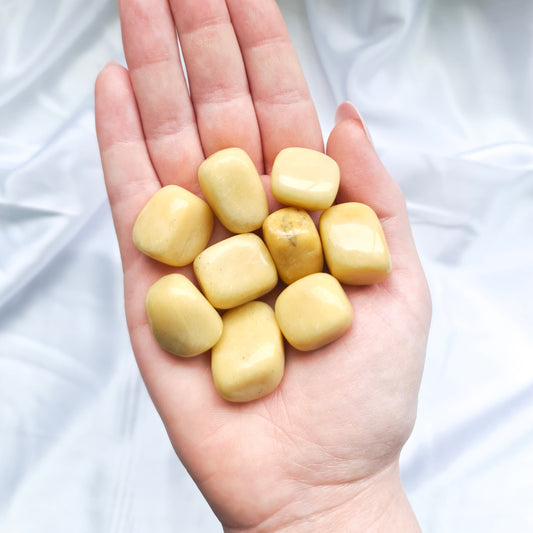 Yellow Jasper Tumbled Stones