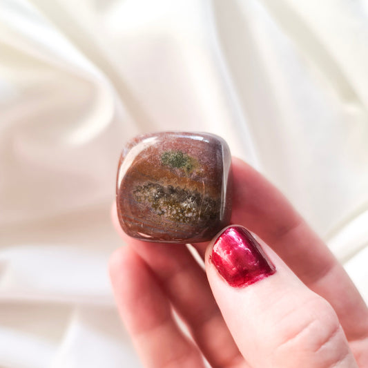 Ocean Jasper Oversize Tumble - Celestial Stones