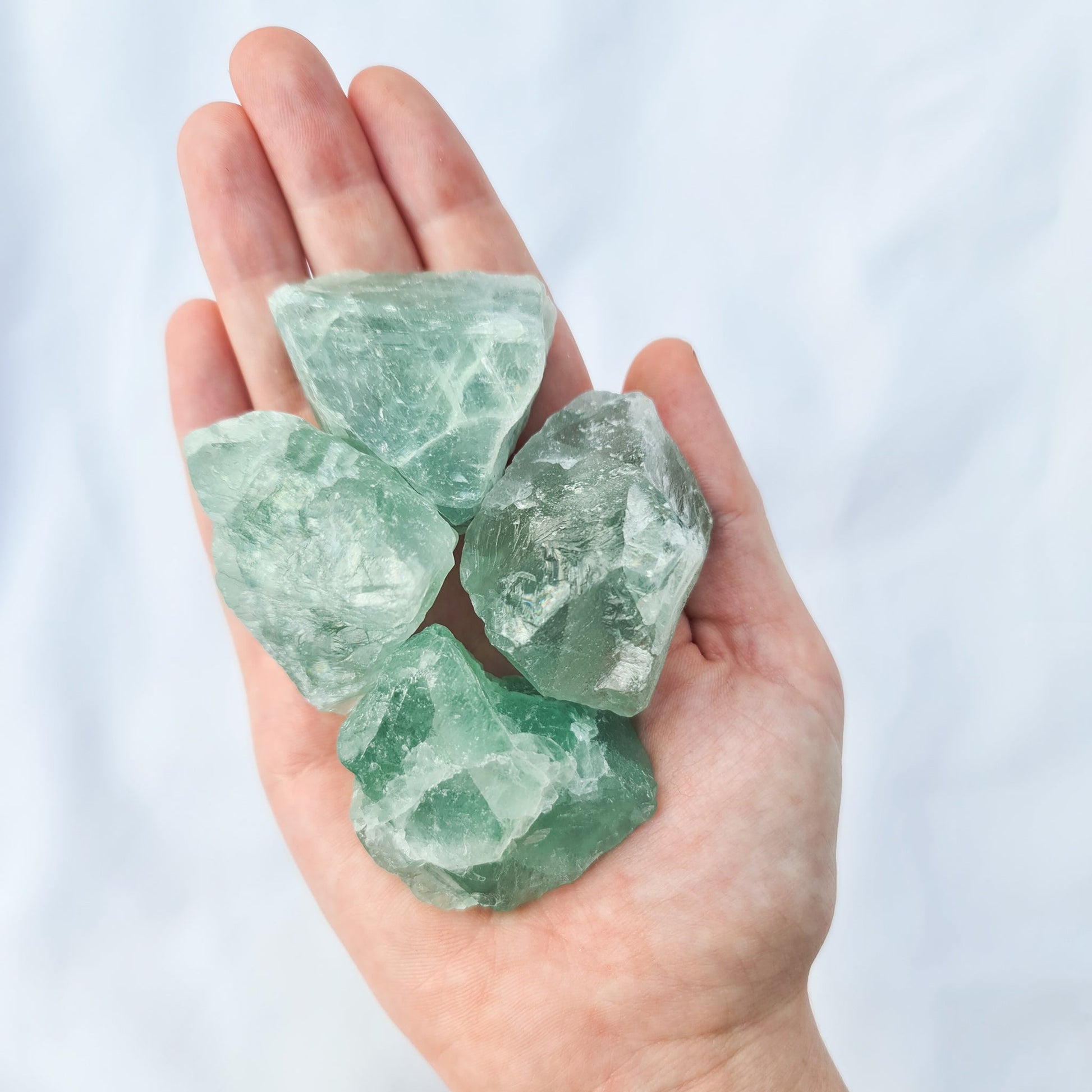 Roughs - Green Fluorite - Celestial Stones