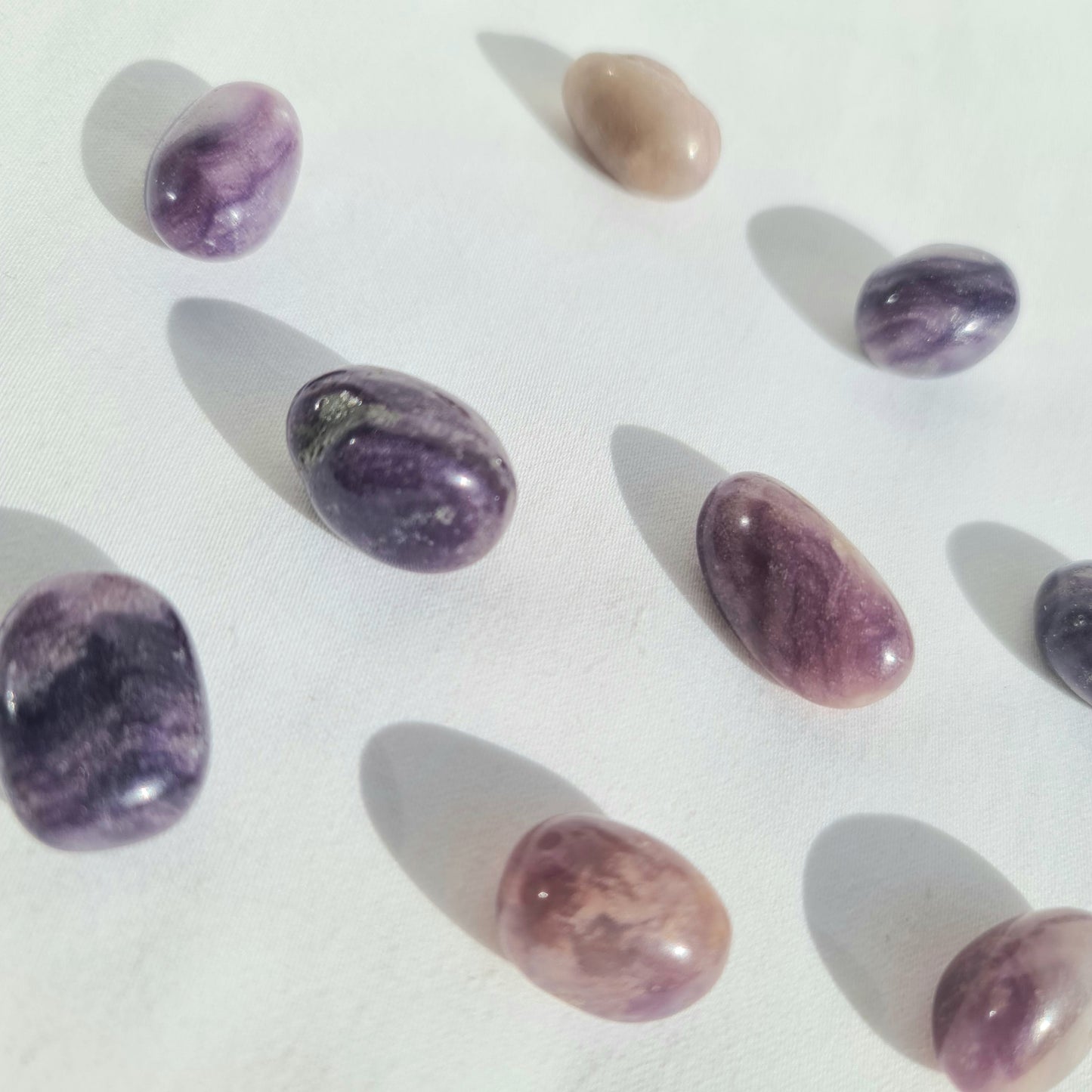 Silky Fluorite Tumbles - Celestial Stones